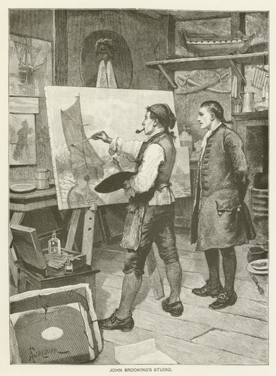 El estudio de John Brooking de after Amedee Forestier