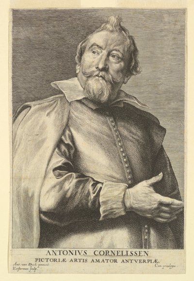 Retrato de Anthony Cornelissen, de Icones Principum Virorum de after Anthony van Dyck