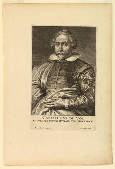 Retrato de Willem de Vos, de los Icones Principum Virorum de after Anthony van Dyck