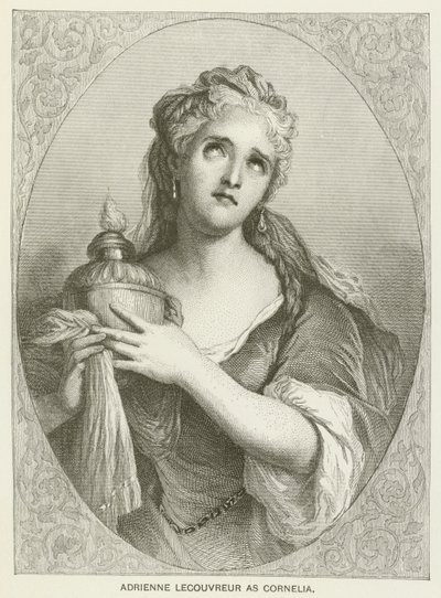 Adrienne Lecouvreur como Cornelia de after Antoine Coypel