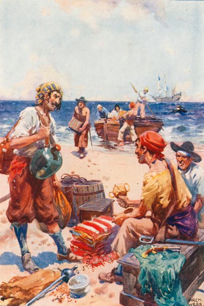 En la Isla de los Bucaneros de after Archibald Bertram Webb