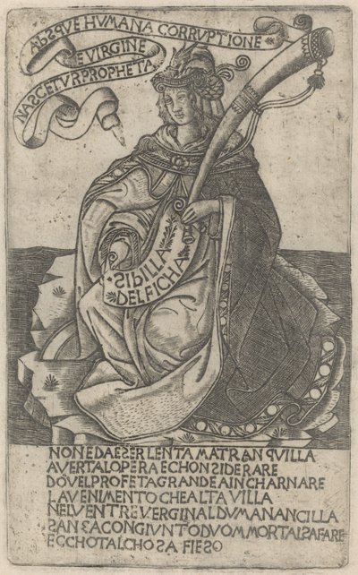 Sibila delfica de after Baccio Baldini