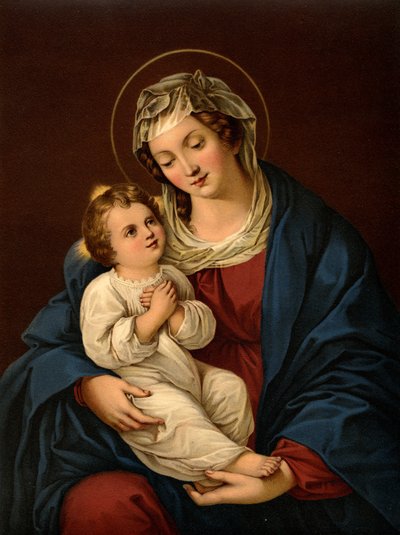 Madre María con el Niño Jesús de after Bartolome Esteban Murillo