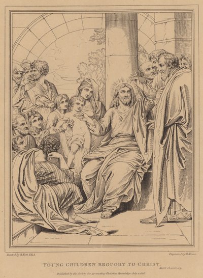 Niños pequeños llevados a Cristo, Marcos de after Benjamin West