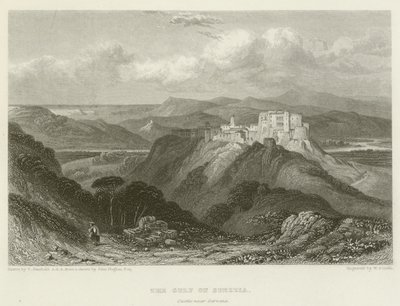 El Golfo de Spezzia, Castillo cerca de Sarzana de after C. Stanfield
