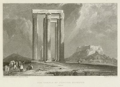 El Templo de Júpiter Olimpo, Atenas de after C. Stanfield