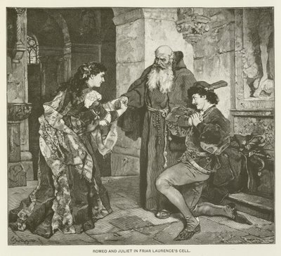 Romeo y Julieta en la celda de Fray Lorenzo de after Carl Ludwig Friedrich Becker