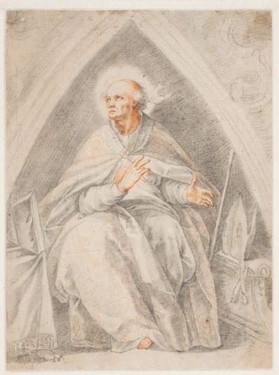 San Gregorio sentado de after Cavalier d