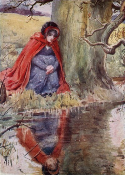 Hetty Sorrel en el Estanque de after Charles Edmund Brock