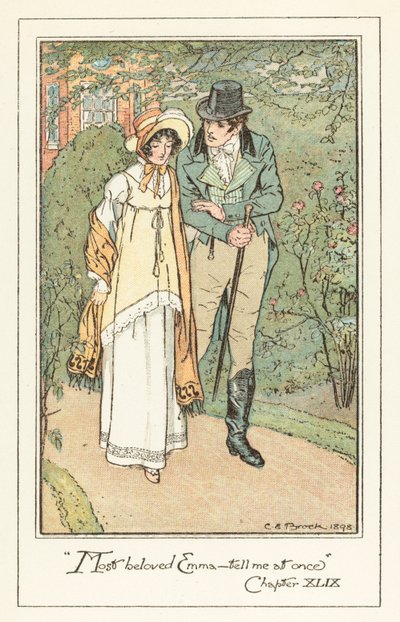 Ilustración para Emma de Jane Austen de after Charles Edmund Brock