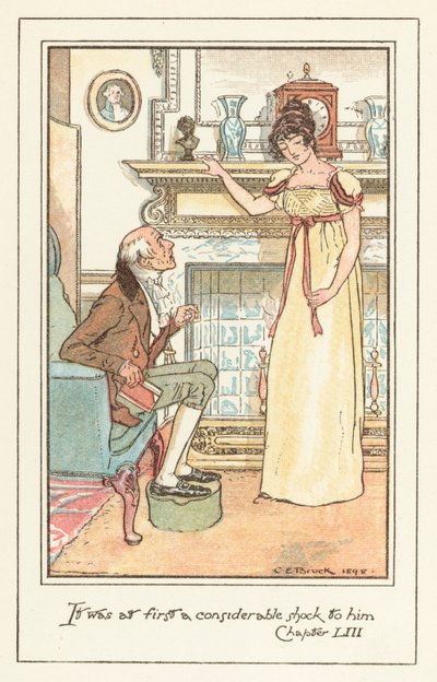 Ilustración para Emma de Jane Austen de after Charles Edmund Brock