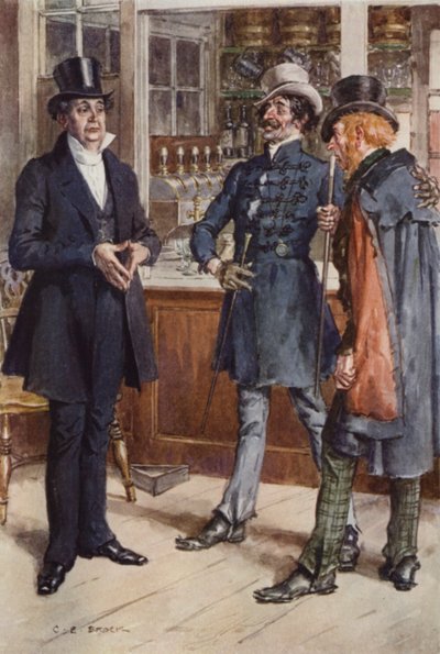 Ilustración para Martin Chuzzlewit de after Charles Edmund Brock