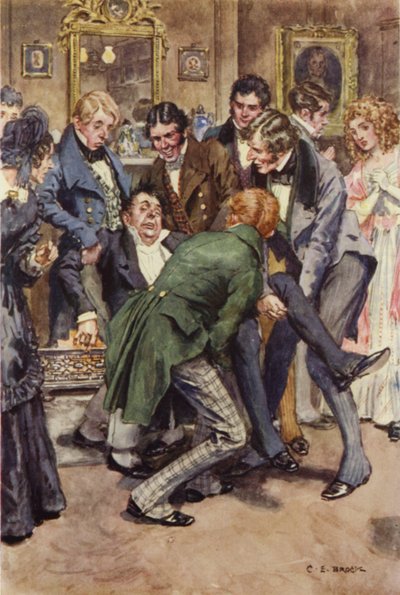 Ilustración para Martin Chuzzlewit de after Charles Edmund Brock