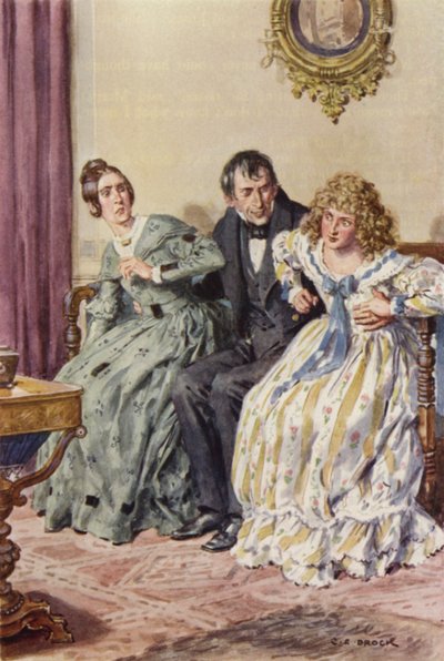 Ilustración para Martin Chuzzlewit de after Charles Edmund Brock