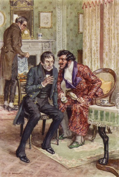 Ilustración para Martin Chuzzlewit de after Charles Edmund Brock