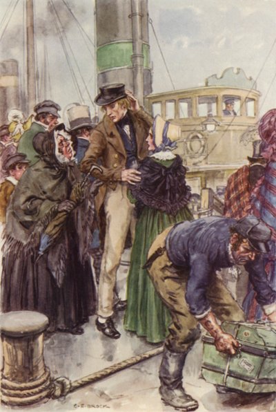 Ilustración para Martin Chuzzlewit de after Charles Edmund Brock