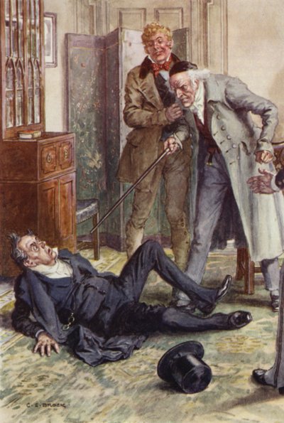 Ilustración para Martin Chuzzlewit de after Charles Edmund Brock