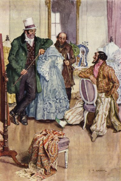 Ilustración para Nicholas Nickleby de after Charles Edmund Brock