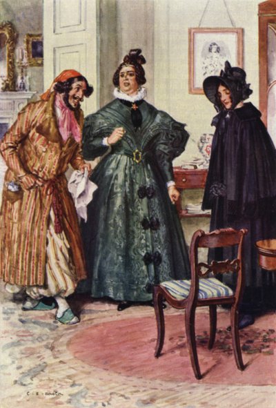 Ilustración para Nicholas Nickleby de after Charles Edmund Brock