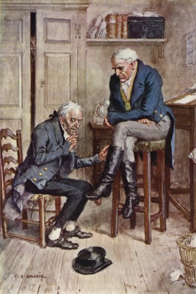 Ilustración para Nicholas Nickleby de after Charles Edmund Brock