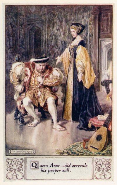 La reina Ana, anuló su propia voluntad de after Charles Edmund Brock
