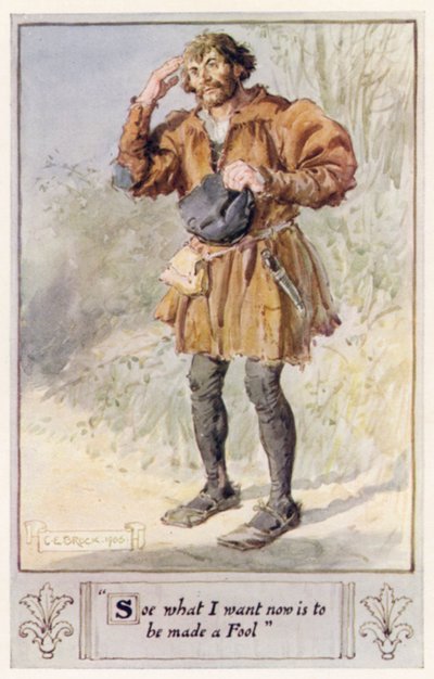 Así que lo que quiero ahora es ser hecho un tonto de after Charles Edmund Brock