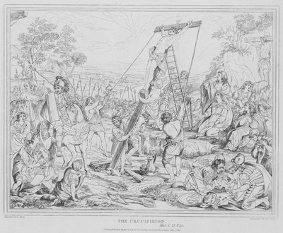 La crucifixión, Mateo de after Charles Le Brun