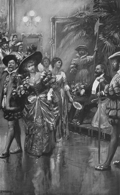 Baile de disfraces del Instituto Real de Pintores en Acuarela, 19 de mayo de 1885 de after Charles Mills Sheldon