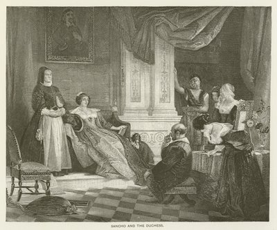 Sancho y la Duquesa de after Charles Robert Leslie