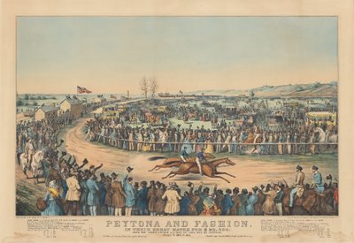 Peytona y Fashion: En su gran carrera por $20,000. En el Union Course L.I. 13 de mayo de 1845, ganada por Peytona. Tiempo 7:39 3/4, 7:45 1/4 de after Charles Severin