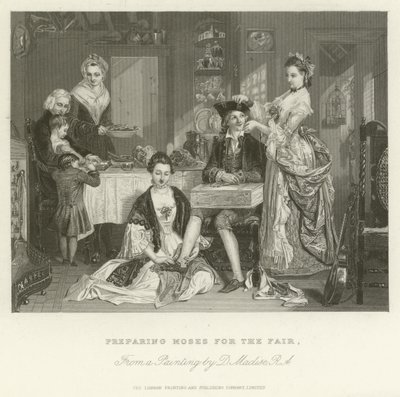 Preparando a Moisés para la Feria de after Daniel Maclise