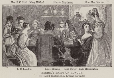 Las doncellas de honor de Regina de after Daniel Maclise