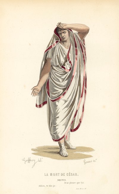La muerte de César, Bruto de after Edmond A.F. Geffroy