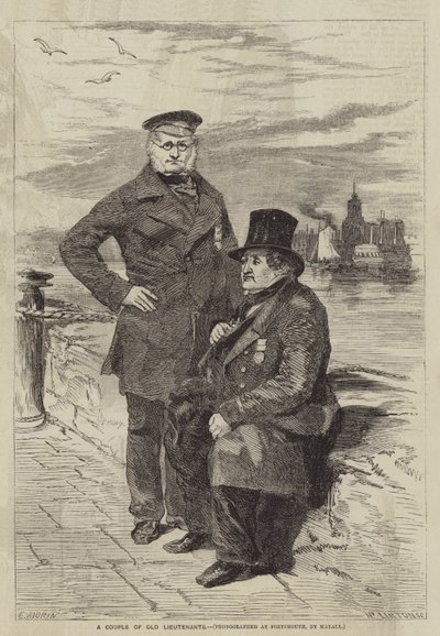 Un Par de Viejos Tenientes de after Edmond Morin