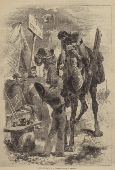 La Hospitalidad de Jack a un Tártaro Viajero en Balaclava de after Edmond Morin