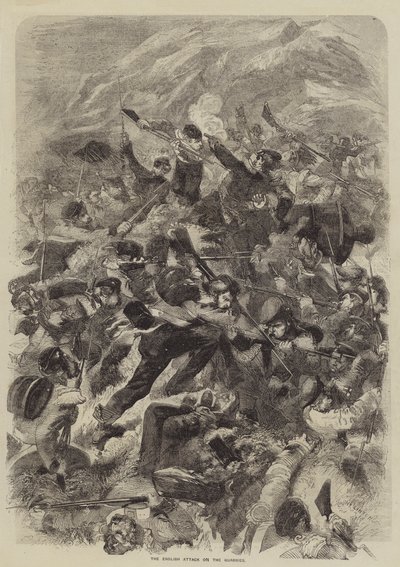 El Ataque Inglés a las Canteras de after Edmond Morin