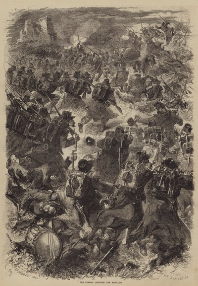 Los Franceses tomando el Mamelón de after Edmond Morin