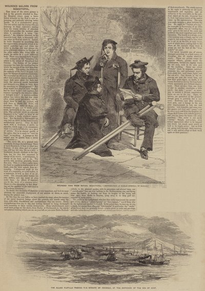 Marineros Heridos de Sebastopol de after Edmond Morin