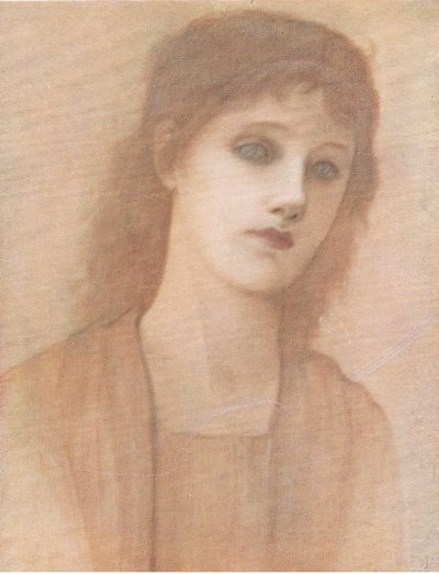 Estudio de una cabeza, Bibbys Annual, 1916-1917 de after Edward Coley Burne Jones