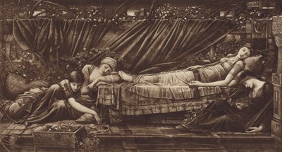 La Bella Durmiente de after Edward Coley Burne Jones