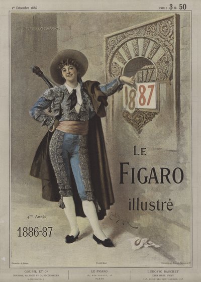 Portada de Le Figaro Illustré, 1 de diciembre de 1886 de after Emile Antoine Bayard