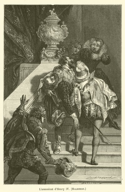 El asesinato de Enrique IV de after Emile Antoine Bayard