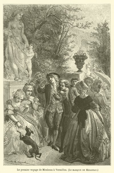 El primer viaje de Mirabeau a Versalles de after Emile Antoine Bayard