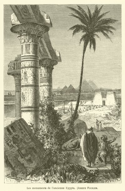 Los monumentos del antiguo Egipto, Joseph Fourier de after Emile Antoine Bayard