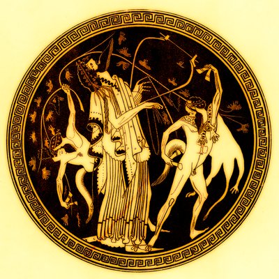Dionisos y sátiros de after English School