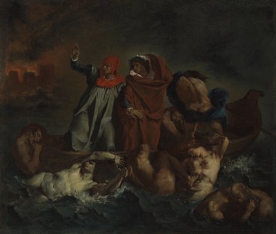 Corteza de Dante de after Eugène Delacroix