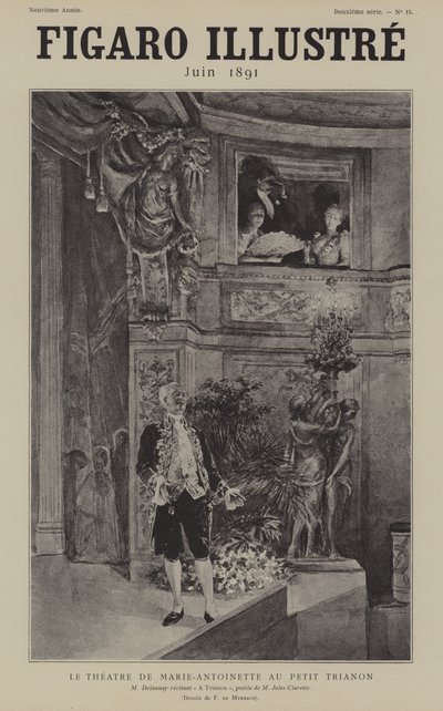 El actor francés Louis Arsène Delaunay recitando el poema de Jules Claretie 