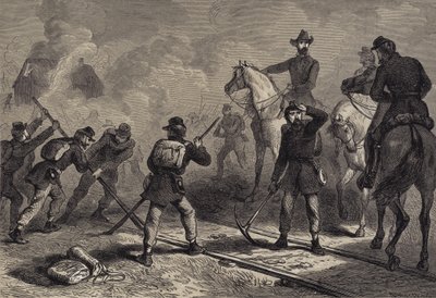 La marcha de Sherman hacia el mar de after Felix Octavius Carr Darley