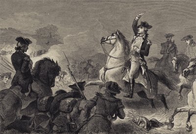Washington en Monmouth de after Felix Octavius Carr Darley
