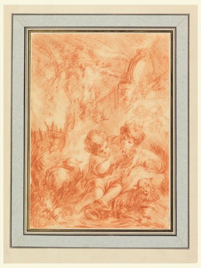 Dos Niños de after Francois Boucher